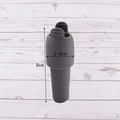 Dark grey silicone wine stopper with dual handles for airtight bottle sealing - Handle Version / Gray