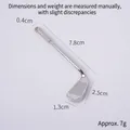 Silver metal golf club keychain model, 7.8cm length stainless steel ornament accessory - Model Style / Silver Golf Club