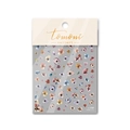 Adhesive nail art stickers featuring delicate floral patterns and cherry designs - Water Flowers (to1787)