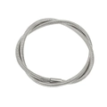 Macro detail of silver stainless steel snake chain with flexible scale structure - 2 Rows / Silver