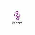Anillo de ganchillo ajustable púrpura con forma de serpiente para tensión de hilo - Morado