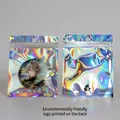 Holographic resealable bag with Alhaitham badge showing vibrant iridescent effects - 16*24cm (With Eco-Mark)