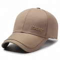 Khaki Freizeit-Baseballkappe mit goldener SPIRIT 3D-Stickerei auf Twill-Baumwollgewebe - Verstellbar / Khaki