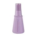 Purple silicone oil bottle brush with integrated 60ml measurements for outdoor BBQ - Solid Purple