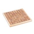 Tabella delle moltiplicazioni in legno per bambini con 81 blocchi educativi colorati - Stile Legno Naturale in Blister