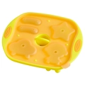 Orange and yellow food grade silicone mold for baby sausages and star shapes - Astronaut Rice Cake / Yellow