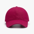 Classic rose red soft top baseball cap in minimalist cotton twill for men and women - Adjustable / Burgundy