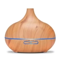 Wood grain aroma diffuser with LED light ring and four timer settings in light wood finish - Standard - UK Plug / Light Wood Grain