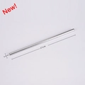 Reusable 304 stainless steel straw with 21cm length and 0.8cm diameter in silver - Flat Straight Straw / 0.8*21cm