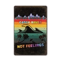 Retro Catch Waves Not Feelings metal tin sign for summer beach wall decor - 11540(22) / 20*30cm