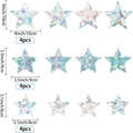 Pegatinas de estrella de prisma arcoíris set de 12 piezas con tres tamaños diferentes - Juego de Estrellas-12 Piezas