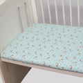 Mint green fitted crib sheet with cute ice cream cartoon pattern for baby mattress - Ice Cream / 120*60cm