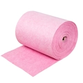 Roll of absorbent pink coconut shell cleaning cloth for household kitchen dishwashing - 20cm x 30cm