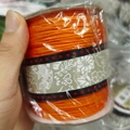 Single roll of orange nylon jewelry cord for DIY bracelet weaving and beading projects - 1.0MM A-Line Large Roll / Orange Red