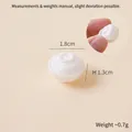 Miniature white dollhouse bowl with lid, 1.8cm scale DIY kitchen accessory model - Mini Textured Bowl with Lid Set