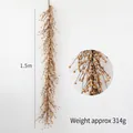 Goldene künstliche Beeren-Girlande für Weihnachtsdeko, 1.5m Länge und 314g Gewicht - 1.5m Goldene Beeren Girlande