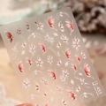 Adesivo per unghie TL-455 con delicati fiori di ciliegio rosa e farfalle eleganti - TL-455 Rilievo + Colla Gelatina