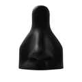 Realistic black silicone nose model display for body piercing jewelry presentation - Black Nose