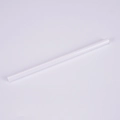 Minimalist white Tritan reusable plastic straw with 1cm wide opening for cups - 1*20cm / White