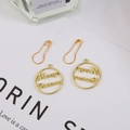 Goldene Merry Christmas Legierungsanhänger und birnenförmige Sicherheitsnadeln für DIY - Weihnachten Rundes Etikett + Nadel