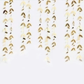 Ghirlanda di foglie dorate per decorazioni di matrimoni e feste di compleanno - 2 Metri / Oro