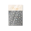 Holographic aurora snowflake and bubble nail art stickers with laser finish for DIY decor - Snowflake Bubble Pattern-TO4564(to4564-贝壳光)