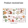 Dimensioni del foglio degli adesivi natalizi con casa di pan di zenzero e albero - 30*90cm*2pz