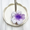 Gradient purple flower hair claw clip with glossy finish for vacation hairstyles - Purple (Lucky Flower)