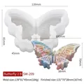 3D vlinder siliconen mal voor DIY kaarsen en mousse gebak inclusief afmetingen - Vlinder B