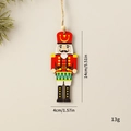 Klassischer Nussknacker-Soldat aus Holz für den Weihnachtsbaum mit roter Bemalung - Nussknacker-Soldat - Trommeln