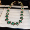Necklace-Green Flower