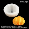 Large croissant silicone mold for handmade chocolate, fondant, and cake decoration - Large / Translucent
