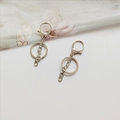 Dettaglio di chiusure a moschettone in argento con anelli portachiavi per gioielli fai-da-te - Catena a 7 Maglie Set di 3 Pezzi / Argento