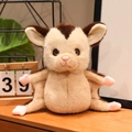 Peluche di petauro dello zucchero beige e marrone con membrane alari realistiche - Marrone Scuro