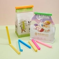 Colorful plastic food sealing clips in various sizes for snack bag moisture protection - 14cm Sealing Clip / Blue