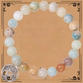 Tree of Life beaded natural stone bracelet with teacher appreciation gift card - Amazonite Bracelet (With Tree Of Life Pendant/Teacher Greeting Card)