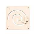 Beschäftigungsbrett aus Holz mit quadratischer Spiralbahn und Schmetterling-Schieber - Schmetterling-Schieberbrett