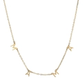 Minimalist gold stainless steel MAMA letter pendant necklace for women stylish jewelry - MAMA / Gold