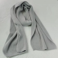 Soft grey imitation cashmere solid color knitted scarf for autumn and winter warmth - Light Gray