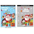 Christmas wall decal set with Santa, reindeer and snowflakes, 50x70cm layout size - AMJ071 Climbing Window Santa Claus