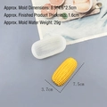 Realistische Mini-Mais-Silikonform für Mousse-Kuchen und Backen 8.9x4.6x2.5cm - Silikon / Mais / Milchweiß