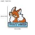 Schattige Foxy Nerd emaille speld vos metalen badge voor kleding en tassen accessoire - Vos Stijl (xz2068)