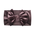 Bandeau bébé en velours avec grand nœud double épaisseur en couleur pourpre vintage - Violet
