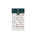 Relief Christmas nail stickers TS-929 featuring gingerbread man and tree patterns - TS-929 Christmas Gingerbread Man Embossed