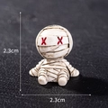 Miniature white resin mummy figurine for Halloween micro landscape decoration, size 2.3cm - Style 27 Mummy