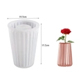 Vertical stripe resin silicone mold for DIY flower vases and pen holders, 15.2cm height - Minimalist Striped Vase - Large
