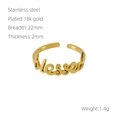 Details van Blessed ring in 18k verguld roestvrij staal met specificaties - Gezegend (443)