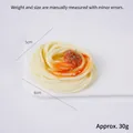 Modèle de spaghetti artificiel réaliste avec sauce à la viande pour vitrine 5x6cm - Spaghetti à la Viande Hachée