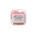 Portable pink petal soap paper in a transparent travel case for hand washing - Pink Rose [Small Box]