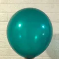 Metallic emerald green 10-inch thick latex balloon for wedding and party decorations - Teal